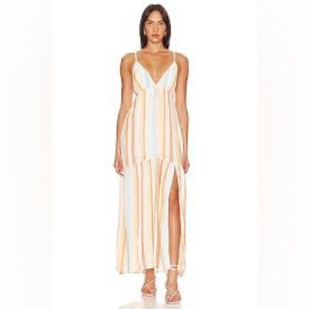 Revolve L*space Victoria Rainbow Vacation Beach Dress Size Large - Picture 3 of 10